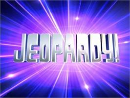 Title screen of Jeopardy! on the Sony Playstation 2.