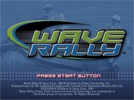 Title screen of Jet Ski Riders on the Sony Playstation 2.