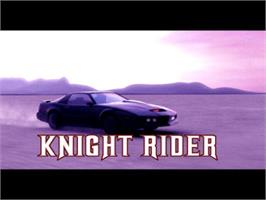 Title screen of Knight Rider - The Game on the Sony Playstation 2.