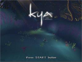 Title screen of Kya - Dark Lineage on the Sony Playstation 2.