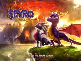 Title screen of Legend of Spyro - Dawn of the Dragon ,The on the Sony Playstation 2.