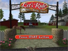 Title screen of Let's Ride! Silver Buckle Stables on the Sony Playstation 2.