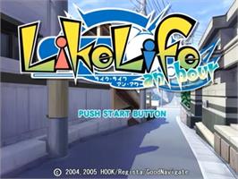 Title screen of Like Life An Hour on the Sony Playstation 2.