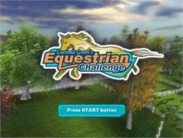 Title screen of Lucinda Green's Equestrian Challenge on the Sony Playstation 2.