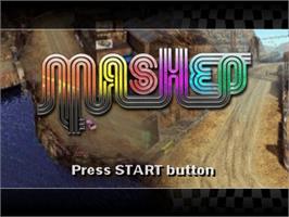 Title screen of Mashed Fully Loaded on the Sony Playstation 2.