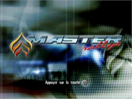 Title screen of Master Rallye on the Sony Playstation 2.