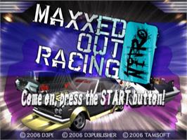 Title screen of Maxxed Out Racing Nitro on the Sony Playstation 2.