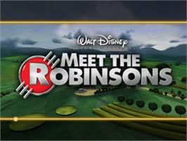 Title screen of Meet the Robinsons on the Sony Playstation 2.