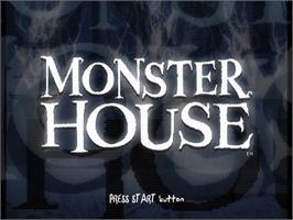 Title screen of Monster House on the Sony Playstation 2.