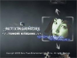 Title screen of Motion Gravure Series - Kitagawa Tomomi on the Sony Playstation 2.