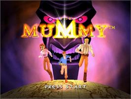 Title screen of Mummy ,The on the Sony Playstation 2.