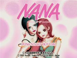 Title screen of Nana on the Sony Playstation 2.