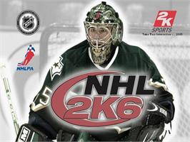 Title screen of Nhl 2k6 on the Sony Playstation 2.
