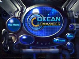 Title screen of Ocean Commander on the Sony Playstation 2.