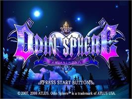 Title screen of Odin Sphere on the Sony Playstation 2.