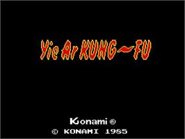 Title screen of Oretachi Geesen Zoku - Yie Ar Kung Fu on the Sony Playstation 2.