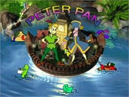 Title screen of Peter Pan on the Sony Playstation 2.