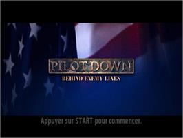 Title screen of Pilot Down - Behind Enemy Lines on the Sony Playstation 2.