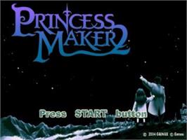 Title screen of Princess Maker 2 on the Sony Playstation 2.