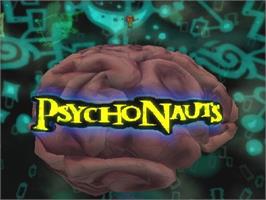 Title screen of Psychonauts on the Sony Playstation 2.