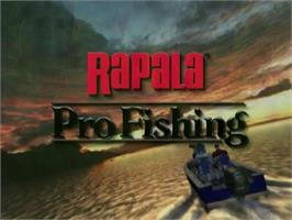 Title screen of Rapala Pro Fishing on the Sony Playstation 2.