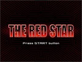 Title screen of Red Star, The on the Sony Playstation 2.