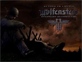 Title screen of Return To Castle Wolfenstein - Operation Resurrection on the Sony Playstation 2.