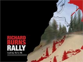 Title screen of Richard Burns Rally on the Sony Playstation 2.