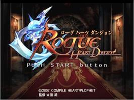 Title screen of Rogue Hearts Dungeon on the Sony Playstation 2.