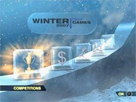 Title screen of Rtl Winter Games 2007 on the Sony Playstation 2.