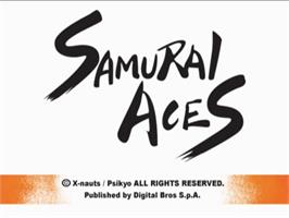 Title screen of Samurai Aces on the Sony Playstation 2.