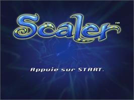 Title screen of Scaler on the Sony Playstation 2.