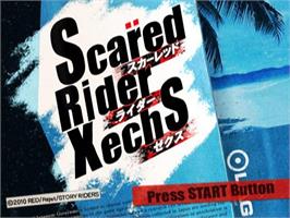 Title screen of Scared Rider Xechs on the Sony Playstation 2.
