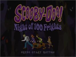 Title screen of Scooby-Doo! Night of 100 Frights on the Sony Playstation 2.