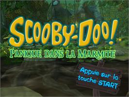 Title screen of Scooby-doo! And The Spooky Swamp on the Sony Playstation 2.