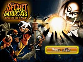 Title screen of Secret Saturdays - Beasts Of The 5th Sun, The on the Sony Playstation 2.