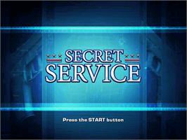 Title screen of Secret Service on the Sony Playstation 2.