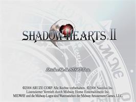 Title screen of Shadow Hearts - Covenant on the Sony Playstation 2.