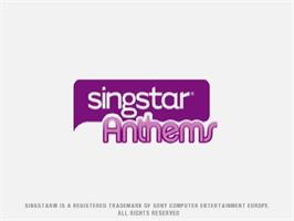 Title screen of Singstar Anthems on the Sony Playstation 2.