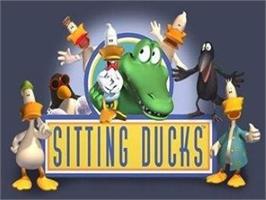 Title screen of Sitting Ducks on the Sony Playstation 2.