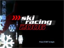 Title screen of Ski Racing 2006 Featuring Hermann Maier on the Sony Playstation 2.