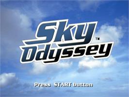 Title screen of Sky Odyssey on the Sony Playstation 2.