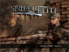 Title screen of Sniper Elite on the Sony Playstation 2.