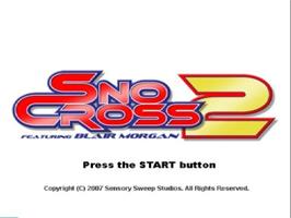 Title screen of Snocross 2 on the Sony Playstation 2.