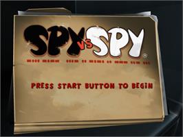 Title screen of Spy Vs. Spy on the Sony Playstation 2.