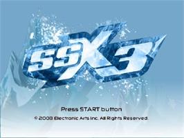 Title screen of Ssx 3 on the Sony Playstation 2.