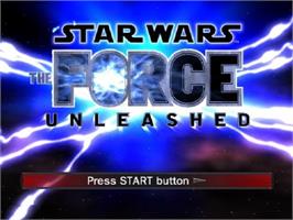 Title screen of Star Wars - Le Pouvoir De La Force on the Sony Playstation 2.