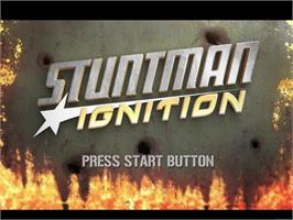 Title screen of Stuntman - Ignition on the Sony Playstation 2.