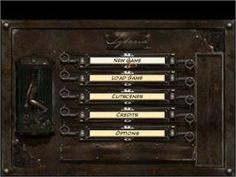 Title screen of Syberia on the Sony Playstation 2.