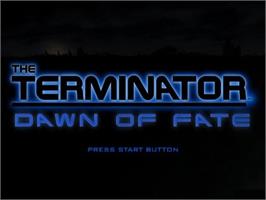 Title screen of Terminator - Un Autre Futur, The on the Sony Playstation 2.